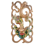 Маска деревянная резная расписная Tropical Paradise варинант исполнения - 4 | Loft Concept в Волгограде