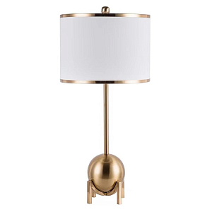 Настольная лампа с белым тканевым плафоном Core of Light