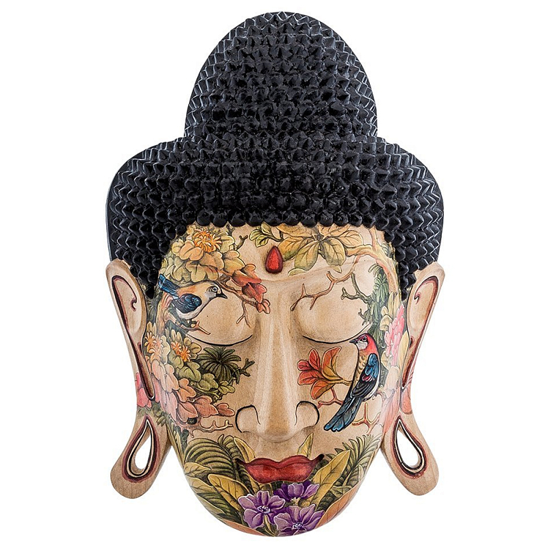 Маска ручной работы деревянная расписная Balinese Mask Мульти в Волгограде | Loft Concept 