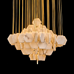 Люстра с фигурными подвесками из натурального камня Glowing Spheres варинант исполнения - 2 | Loft Concept в Волгограде