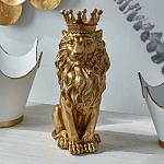 Статуэтка лев с детализированной гривой и изящной короной Lion Crown  варинант исполнения - 4 | Loft Concept в Волгограде
