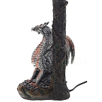 Настольная лампа с абажуром Дракон Silver Red Dragon Коричневый абажур варинант исполнения - 4 | Loft Concept в Волгограде