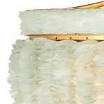 Подвесной светильник с каскадом из стеклянных декоративных элементов на золотом каркасе Shining Sea Glass варинант исполнения - 1 | Loft Concept в Волгограде