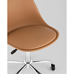 Офисный стул на металлическом основании EGGERY Brown пластик варинант исполнения - 2 | Loft Concept в Волгограде