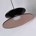 Бра черного цвета с двойным абажуром в форме конусов Obsidian Touch варинант исполнения - 2 | Loft Concept в Волгограде