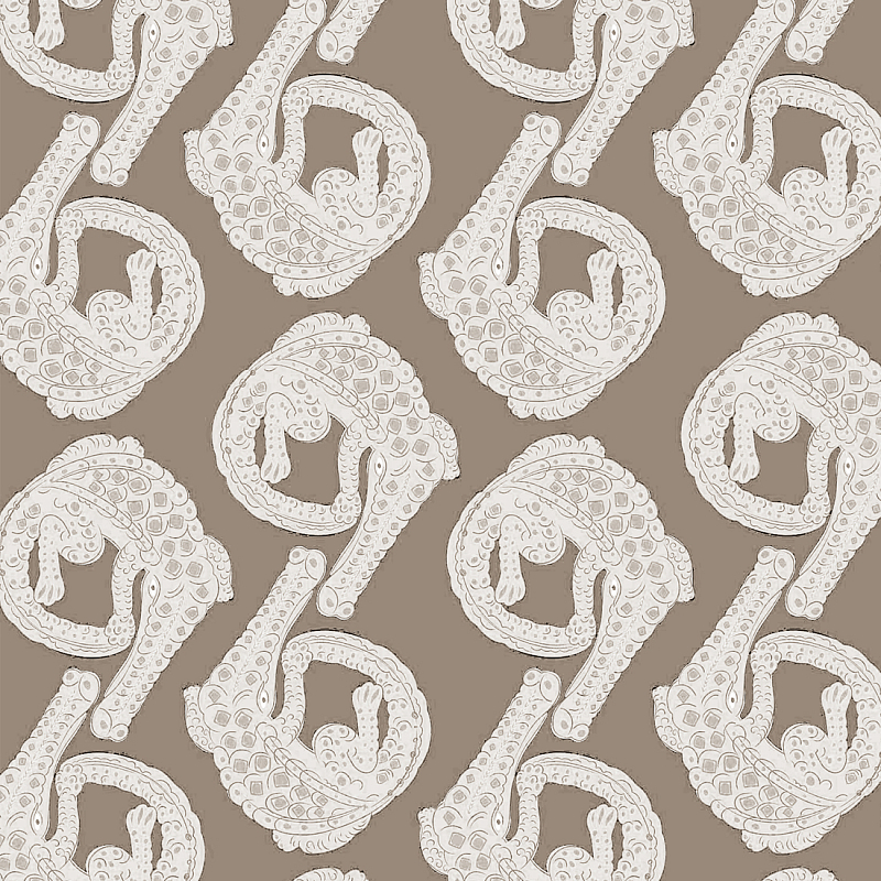 Мебельная ткань Velour Crocodiles Gray-Beige Велюр N 1140 Серо-бежевый в Волгограде | Loft Concept 