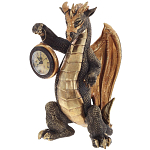 Часы в виде дракона Dragon Gold Mask with Clock варинант исполнения - 1 | Loft Concept в Волгограде