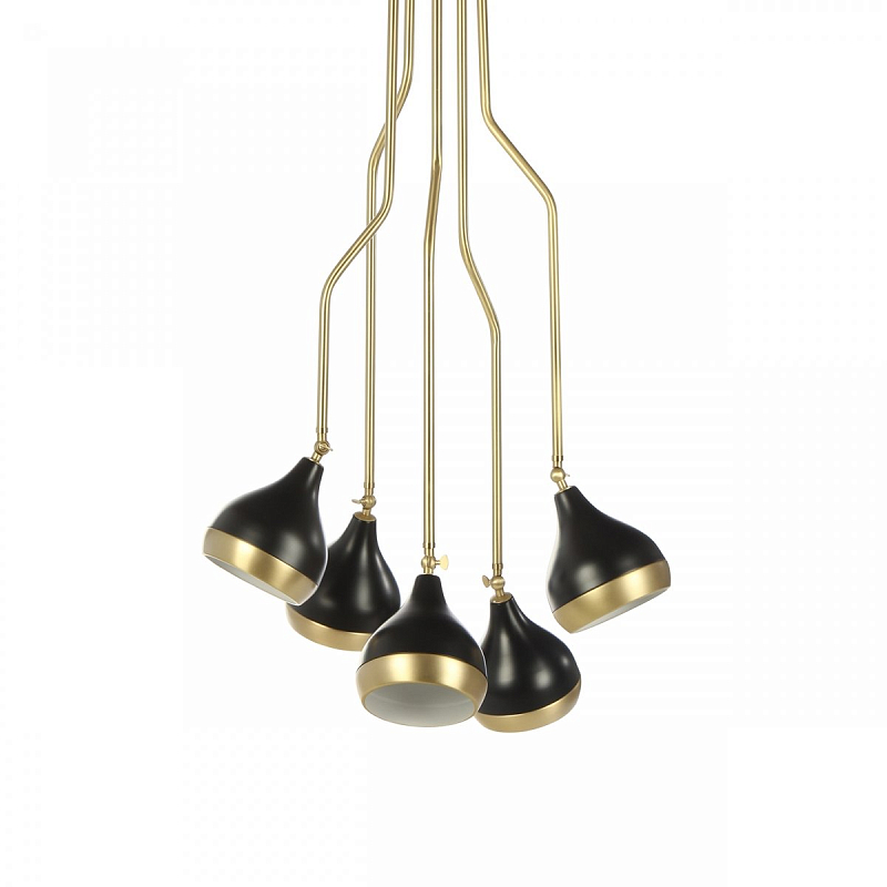 Потолочный светильник Delightfull Hanna Suspension Light Латунь Черный Потолочный светильник Delightfull Hanna Suspension Light Латунь Черный в Волгограде | Loft Concept