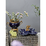 Менажница темно-синяя фарфоровая с бронзовой фигуркой ангела Eden Garden варинант исполнения - 5 | Loft Concept в Волгограде