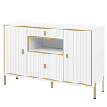 Консоль белая с двумя дверцами и ящиками Antique Order варинант исполнения - 1 | Loft Concept в Волгограде