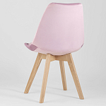Стул с мягким велюровым сиденьем Arvika Pink варинант исполнения - 5 | Loft Concept в Волгограде