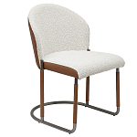 Стул мягкий с обивкой из рогожки и экокожи Contrasting Performance варинант исполнения - 5 | Loft Concept в Волгограде