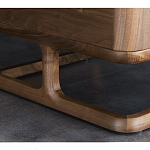 Прикроватный деревянный столик с 2-мя ящиками Moon Walnut Furniture варинант исполнения - 6 | Loft Concept в Волгограде