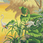 Обои ручная роспись Le Brésil Special Colourway варинант исполнения - 2 | Loft Concept в Волгограде