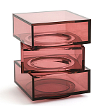 Стол журнальный в форме кубов Acrylic Furniture Lumina Crimson Clarity варинант исполнения - 1 | Loft Concept в Волгограде