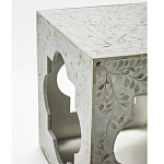 Приставной столик с перламутром Bone Inlay Side Table Floral Design варинант исполнения - 3 | Loft Concept в Волгограде