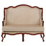 Диван двухместный из натурального бука бежевый Solid Luxury варинант исполнения - 1 | Loft Concept в Волгограде