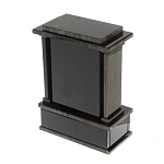 Часы настольные черные из натурального камня Обсидиан Stone Clock варинант исполнения - 3 | Loft Concept в Волгограде