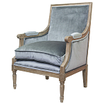 Кресло William Classical Armchair grey velvet варинант исполнения - 3 | Loft Concept в Волгограде