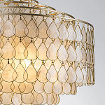 Люстра многоярусная с декором из натуральной морской ракушки Iridescent Light варинант исполнения - 4 | Loft Concept в Волгограде