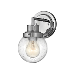 Бра для ванных комнат с прозрачным шарообразным плафоном из стекла с пузырьками на круглом основании Hinkley варинант исполнения - 6 | Loft Concept в Волгограде