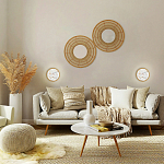 Бра в форме диска с перламутровыми прямоугольниками из морской ракушки Touch of Marine Charm варинант исполнения - 4 | Loft Concept в Волгограде