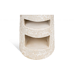 Керамический столик с деревянной столешницей "Пешка" варинант исполнения - 4 | Loft Concept в Волгограде