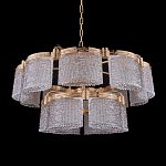 Люстра двухъярусная с текстурными овальными абажурами Splendor Palace Style варинант исполнения - 2 | Loft Concept в Волгограде