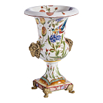 Ваза из фарфора с бронзовыми Овнами Bronze Aries варинант исполнения - 3 | Loft Concept в Волгограде