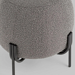 Пуф в ткани букле темно-серого цвета Pikelet варинант исполнения - 4 | Loft Concept в Волгограде