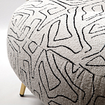 Кресло мягкое с принтом на золотистых ножках Onlooker варинант исполнения - 3 | Loft Concept в Волгограде