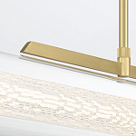 Подвесной светильник линейный золотого цвета с длинной цилиндрической стеклянной трубкой Eurofase варинант исполнения - 7 | Loft Concept в Волгограде