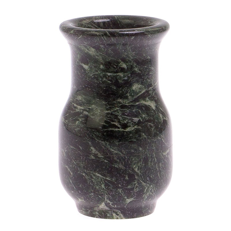 Ваза настольная для цветов из камня змеевик Vase Serpentine Змеевик Ваза настольная для цветов из камня змеевик Vase Serpentine Змеевик в Волгограде | Loft Concept